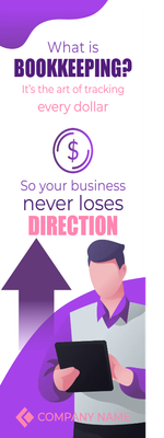 Custom Outdoor Yard Signs Multiple Sizes Professional Bookkeeping for Small Businesses