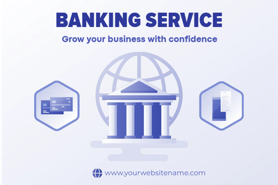 Custom Outdoor Yard Signs Multiple Sizes Banking Service
