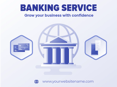 Custom Outdoor Yard Signs Multiple Sizes Banking Service