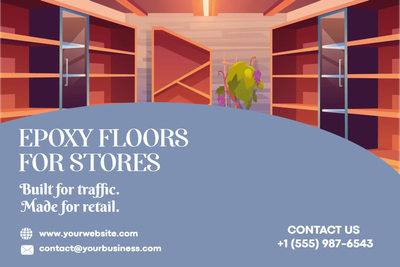 Custom Outdoor Yard Signs Multiple Sizes Epoxy floors for Stores