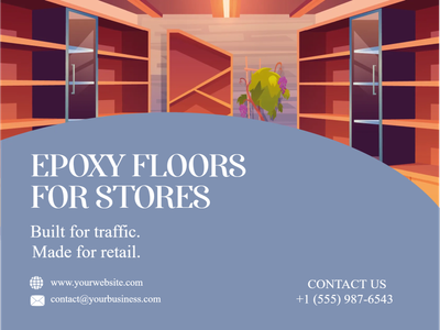 Custom Outdoor Yard Signs Multiple Sizes Epoxy floors for Stores