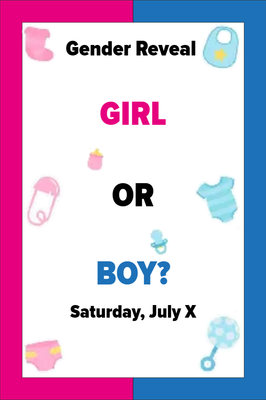 Custom Outdoor Yard Signs Multiple Sizes Girl or Boy?