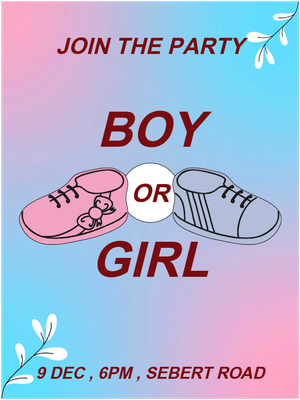 Custom Outdoor Yard Signs Multiple Sizes Join the Party Boy or Girl