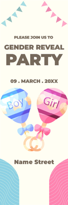 Custom Outdoor Yard Signs Multiple Sizes Gender Reveal Party