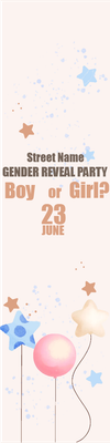 Custom Outdoor Yard Signs Multiple Sizes Gender Reveal Party Boy or Girl?
