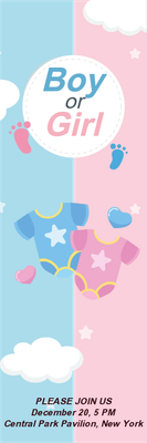 Custom Outdoor Yard Signs Multiple Sizes Pop Girl or Boy ?