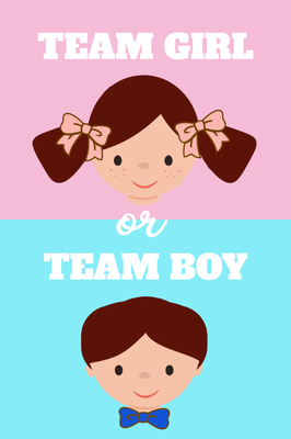 Custom Outdoor Yard Signs Multiple Sizes Gender Reveal Team Girl or Team Boy