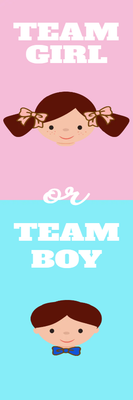 Custom Outdoor Yard Signs Multiple Sizes Gender Reveal Team Girl or Team Boy