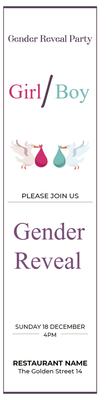 Custom Outdoor Yard Signs Multiple Sizes Gender Reveal Party Girl / Boy