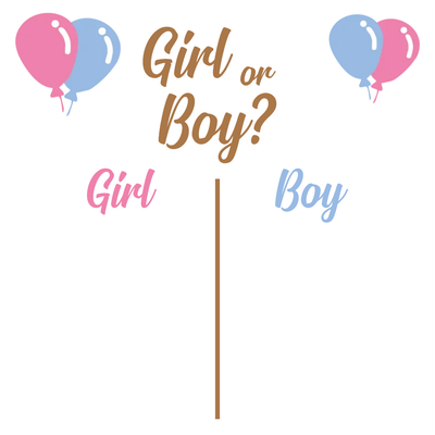 Custom Outdoor Yard Signs Multiple Sizes Gender Reveal Girl or Boy?