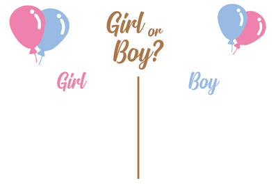 Custom Outdoor Yard Signs Multiple Sizes Gender Reveal Girl or Boy?
