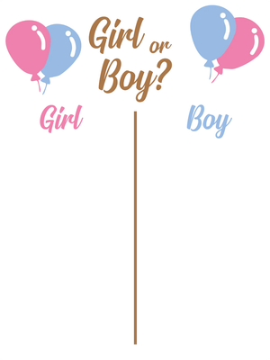 Custom Outdoor Yard Signs Multiple Sizes Gender Reveal Girl or Boy?