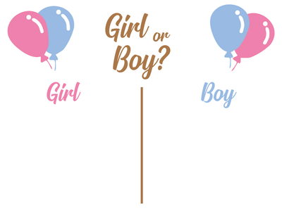 Custom Outdoor Yard Signs Multiple Sizes Gender Reveal Girl or Boy?