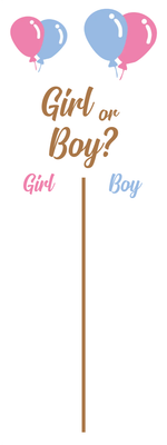 Custom Outdoor Yard Signs Multiple Sizes Gender Reveal Girl or Boy?