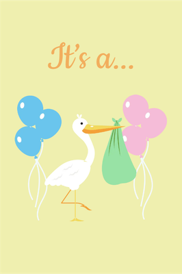 Custom Outdoor Yard Signs Multiple Sizes Gender Reveal It's A