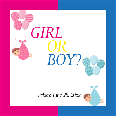 Custom Outdoor Yard Signs Multiple Sizes Girl or Boy? 2