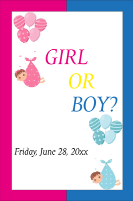 Custom Outdoor Yard Signs Multiple Sizes Girl or Boy? 2