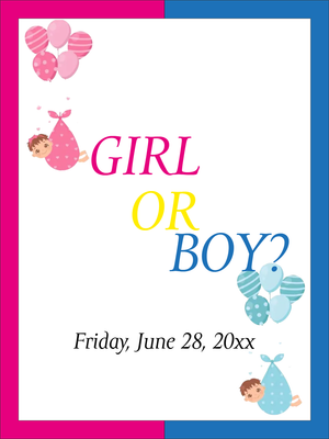 Custom Outdoor Yard Signs Multiple Sizes Girl or Boy? 2