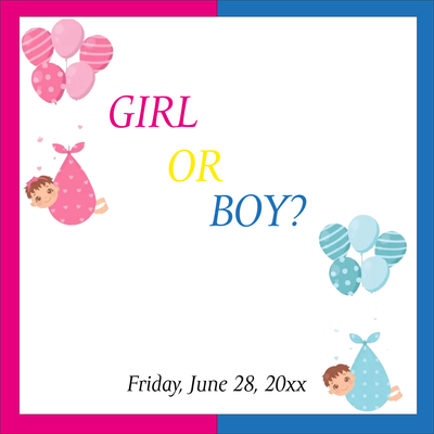 Custom Outdoor Yard Signs Multiple Sizes Girl or Boy? 2