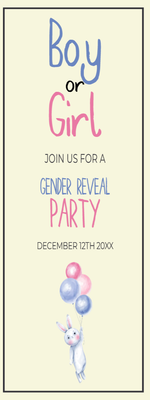 Custom Outdoor Yard Signs Multiple Sizes Rabbit Knows the Gender!