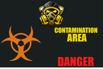 Custom Outdoor Yard Signs Multiple Sizes Contamination Area