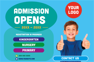 Custom Outdoor Yard Signs Multiple Sizes Admission Opens