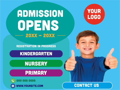 Custom Outdoor Yard Signs Multiple Sizes Admission Opens