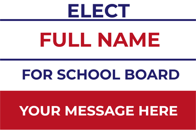 Custom Outdoor Yard Signs Multiple Sizes Election