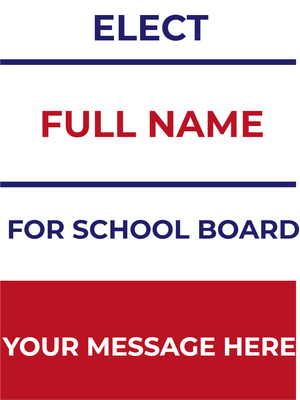 Custom Outdoor Yard Signs Multiple Sizes Election