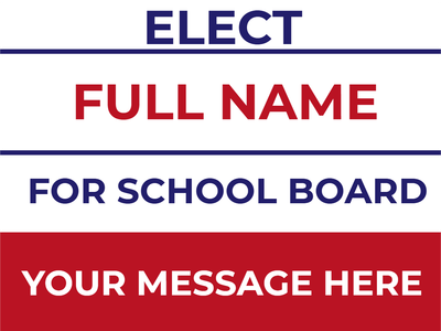 Custom Outdoor Yard Signs Multiple Sizes Election