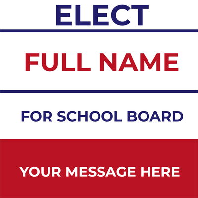 Custom Outdoor Yard Signs Multiple Sizes Election