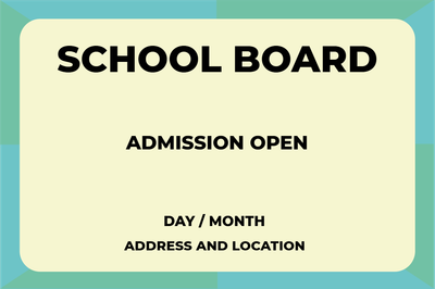 Custom Outdoor Yard Signs Multiple Sizes Admission Opens