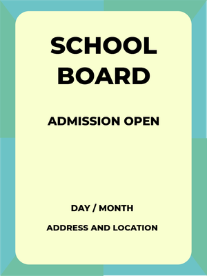 Custom Outdoor Yard Signs Multiple Sizes Admission Opens