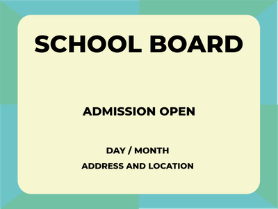 Custom Outdoor Yard Signs Multiple Sizes Admission Opens