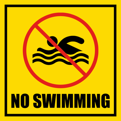 Custom Outdoor Safety Signs Multiple Sizes No Swimming