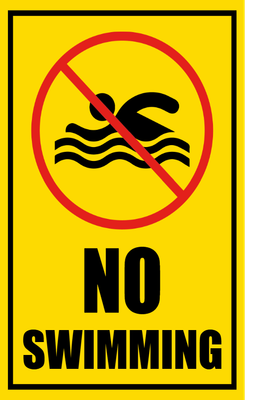 Custom Outdoor Safety Signs Multiple Sizes No Swimming