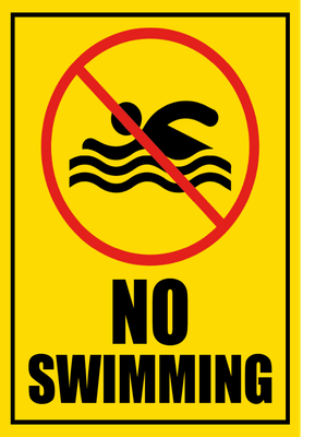 Custom Outdoor Safety Signs Multiple Sizes No Swimming