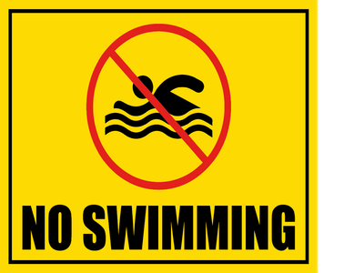 Custom Outdoor Safety Signs Multiple Sizes No Swimming