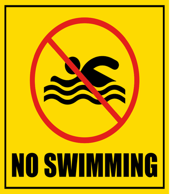Custom Outdoor Safety Signs Multiple Sizes No Swimming