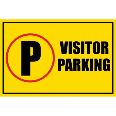 Custom Outdoor Safety Signs Multiple Sizes Visitor Parking