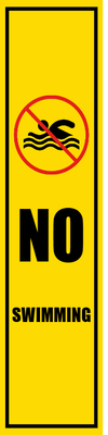 Custom Outdoor Safety Signs Multiple Sizes No Swimming
