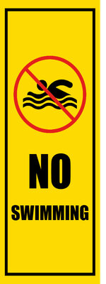 Custom Outdoor Safety Signs Multiple Sizes No Swimming