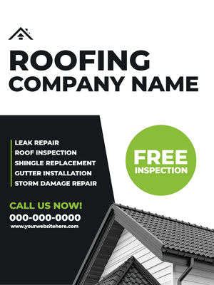 Custom Outdoor Yard Signs Multiple Sizes Roofing Company