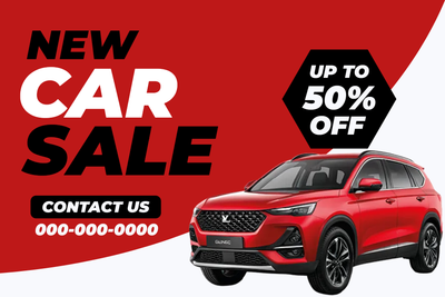 Custom Outdoor Yard Signs Multiple Sizes New Car Sale