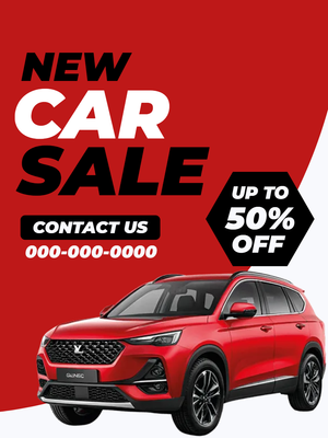 Custom Outdoor Yard Signs Multiple Sizes New Car Sale