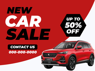 Custom Outdoor Yard Signs Multiple Sizes New Car Sale