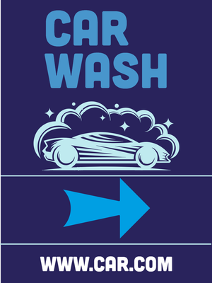 Custom Outdoor Yard Signs Multiple Sizes Car Wash