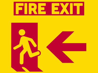 Custom Outdoor Safety Signs Multiple Sizes Exit Signs (Outdoor) 1