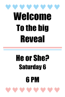 Custom Outdoor Yard Signs Multiple Sizes Welcome to the Big Reveal
