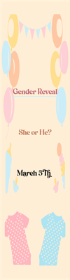 Custom Outdoor Yard Signs Multiple Sizes Gender Reveal He or She? 2